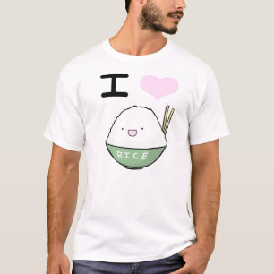 T-shirts Eu amo o arroz