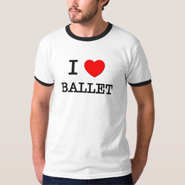 T-shirts Eu amo o balé (Frente)