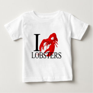 T-shirts Eu amo o bebê das lagostas