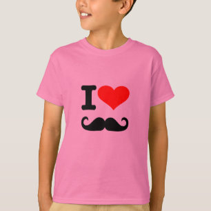 T-shirts Eu amo o bigode