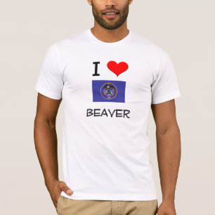 T-shirts Eu amo o castor Utá