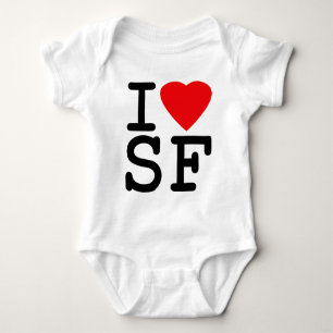 T-shirts Eu amo o coração San Francisco