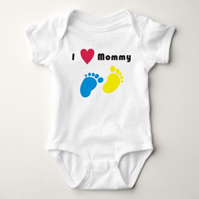 T-shirts Eu amo o creeper das mamães (Frente)