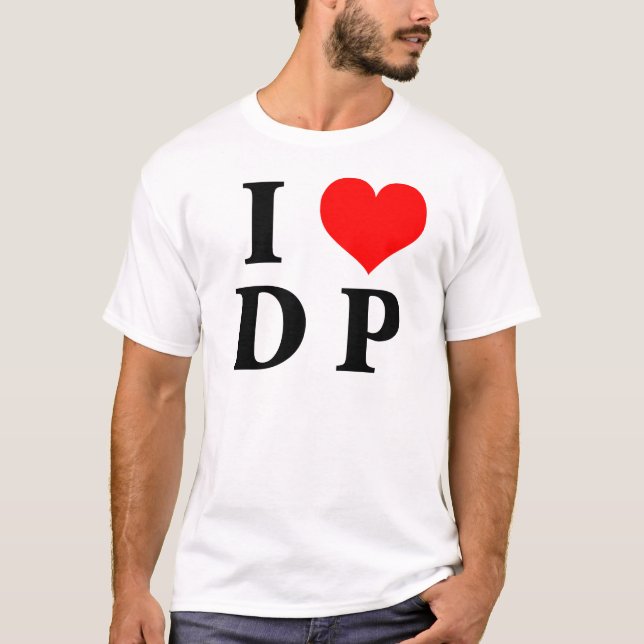 T-shirts Eu amo o DP (Frente)