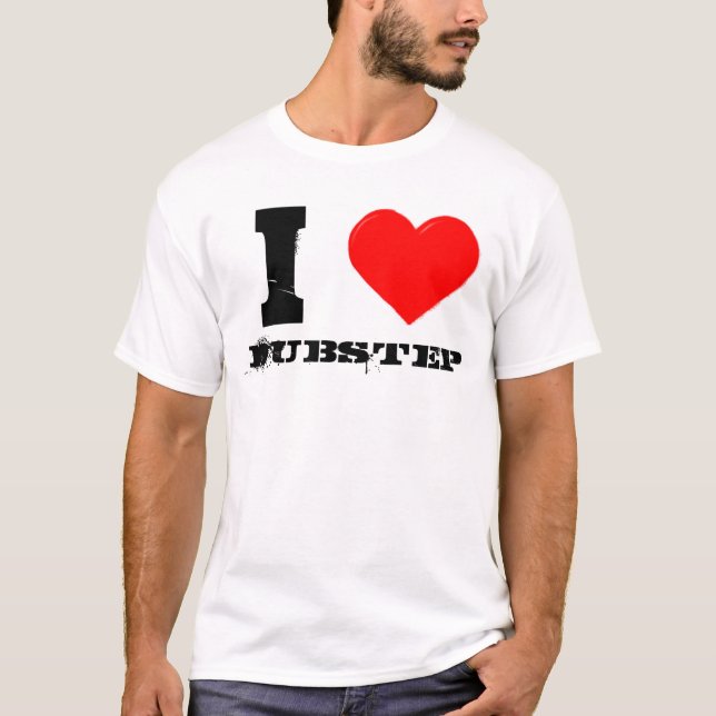 T-shirts eu amo o dubstep (Frente)