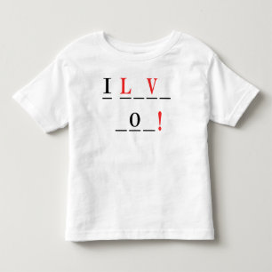 T-shirts Eu amo o estilo You-Hangman de Shirley Taylor