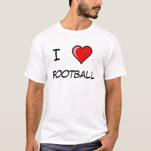 T-shirts Eu amo o futebol