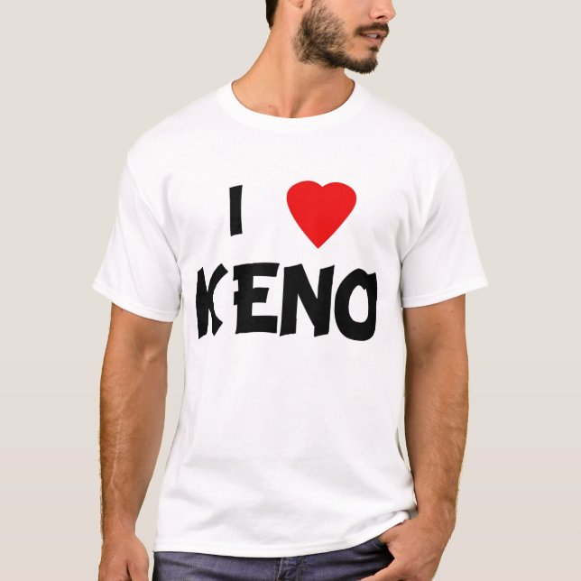 T-shirts Eu amo o Keno (Frente)
