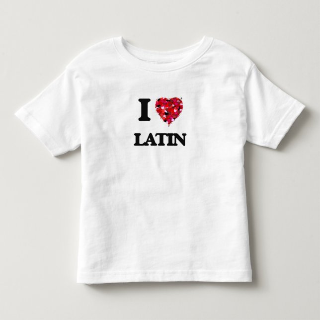 T-shirts Eu amo o latino (Frente)