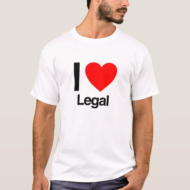 T-shirts eu amo o legal (Frente)