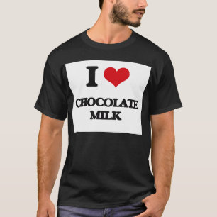 T-shirts Eu amo o leite de chocolate