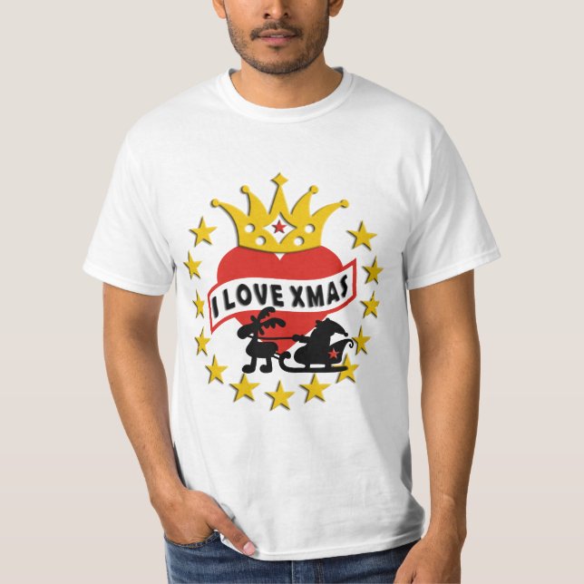 T-shirts EU AMO o Natal (Frente)