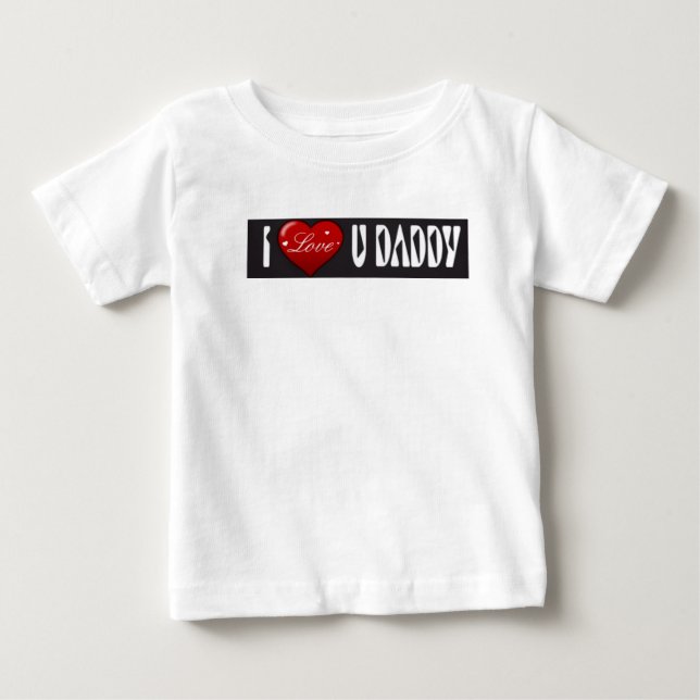 T-shirts Eu amo o pai (Frente)