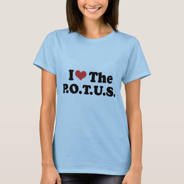 T-shirts EU AMO O POTUS - .png (Frente)