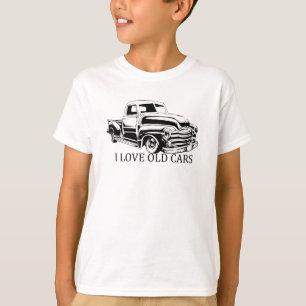 T-shirts Eu amo o roupa americano básico T-Shi dos miúdos