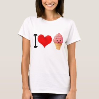T-shirts Eu amo o sorvete