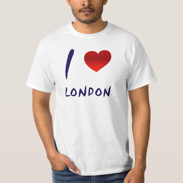 T-shirts Eu amo o T de Londres (Frente)