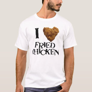 T-shirts Eu amo o T do frango frito