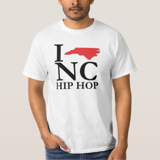 T-shirts Eu amo o T do NC Hip Hop