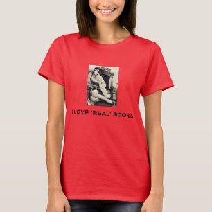 T-shirts eu amo o T real dos livros