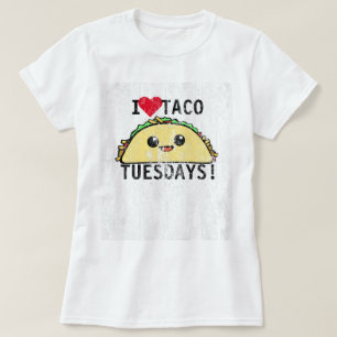 T-shirts Eu amo o Taco terças-feiras DS