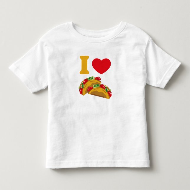 T-shirts Eu amo o Tacos (Frente)