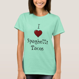 T-shirts Eu amo o Tacos dos espaguetes