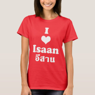 T-shirts Eu amo o ❤ Tailândia de Isaan