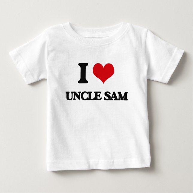 T-shirts Eu amo o tio Sam (Frente)