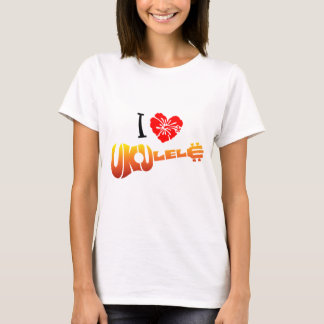 T-shirts Eu amo o Ukulele