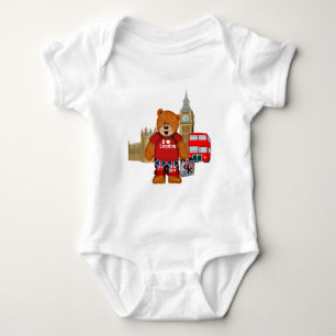T-shirts Eu amo o urso de ursinho de LONDRES