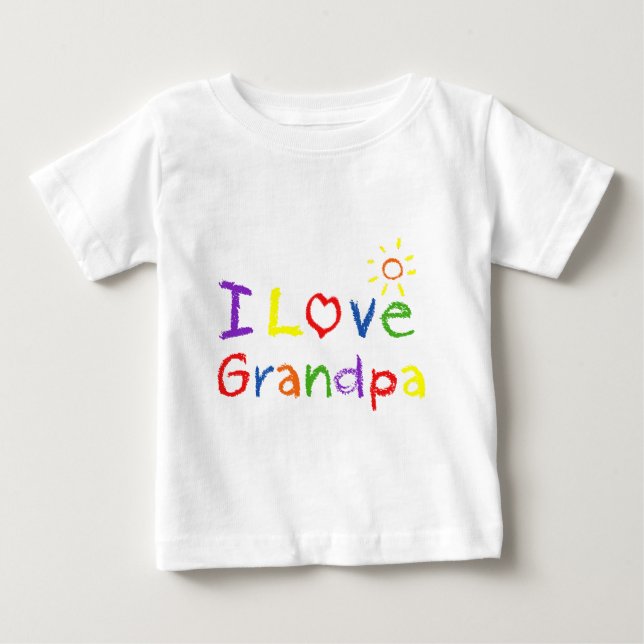 T-shirts Eu amo o vovô (Frente)