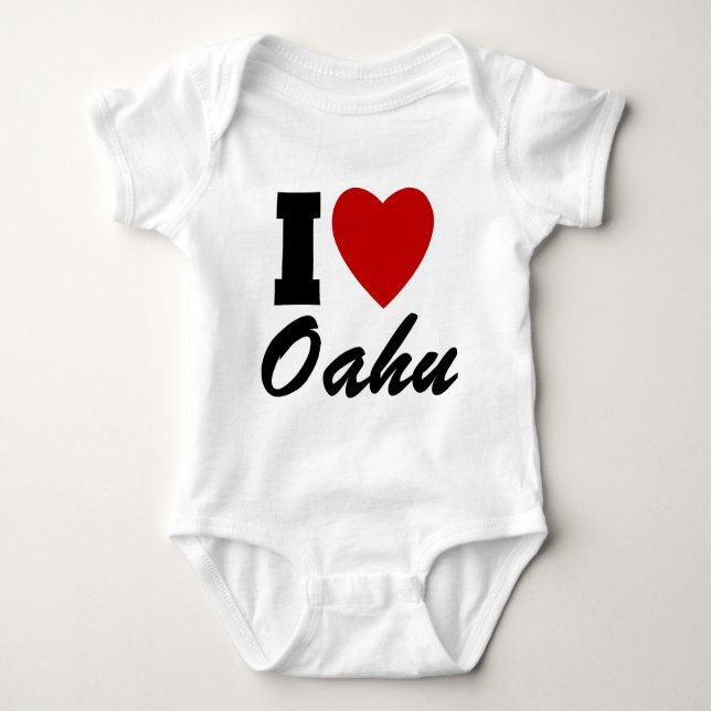 T-shirts Eu Amo Oahu (Frente)