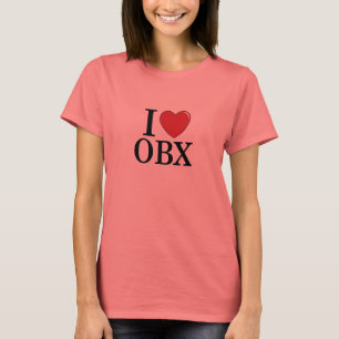 T-shirts Eu amo OBX - bancos exteriores