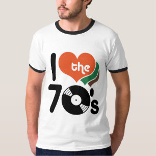 T-shirts Eu amo os anos 70