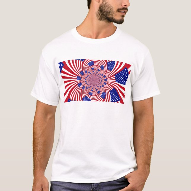 T-shirts Eu Amo Os Estados Unidos (Frente)
