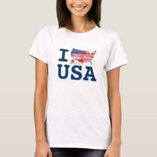 T-shirts Eu amo os EUA