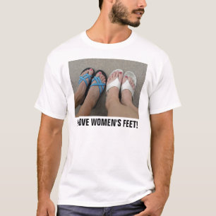 T-SHIRTS EU AMO OS PÉS DAS MULHERES