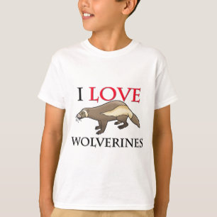 T-shirts Eu Amo Os Wolverines