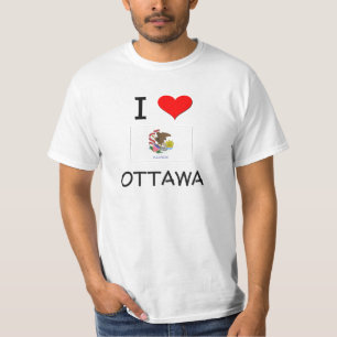 T-shirts Eu amo OTTAWA Illinois