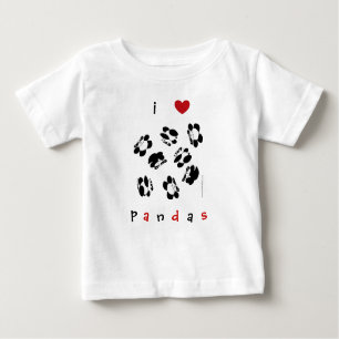 T-shirts eu amo pandas
