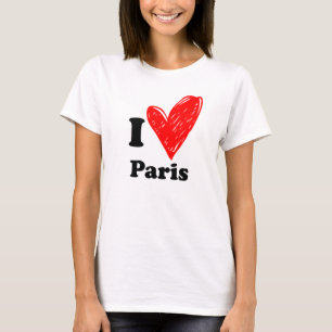 T-shirts Eu amo Paris