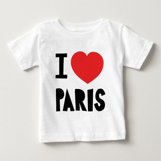 T-shirts Eu amo Paris (Frente)