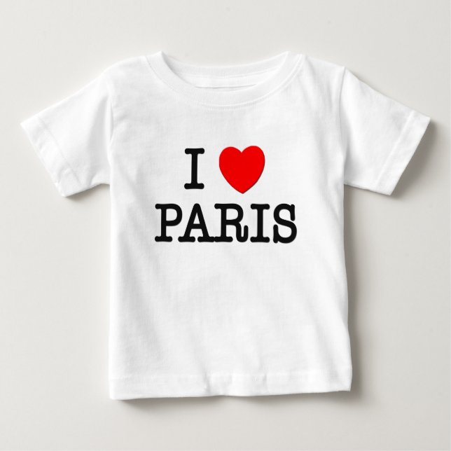 T-shirts Eu amo Paris (Frente)