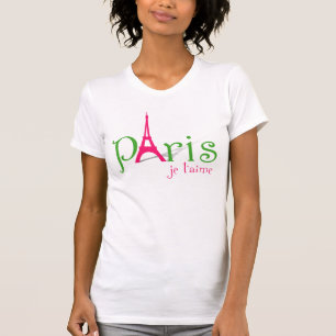T-shirts Eu amo Paris