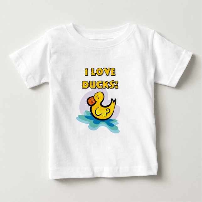 T-shirts Eu amo patos (Frente)