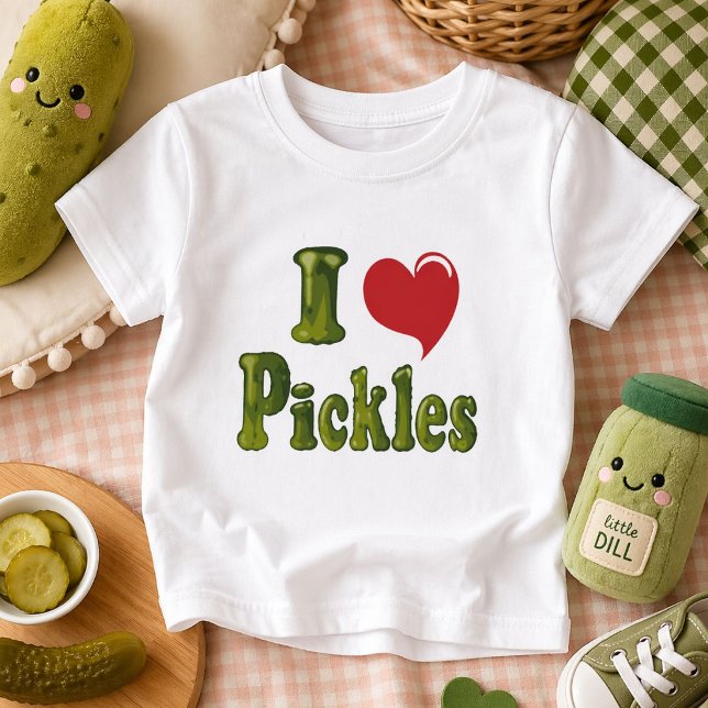 T-shirts Eu Amo Picles (Criador carregado)
