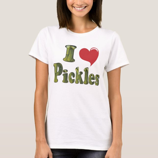 T-shirts Eu Amo Picles (Frente)
