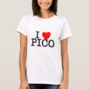 T-shirts Eu amo Pico Massachusetts