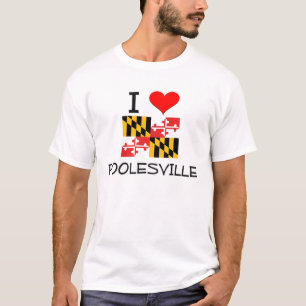 T-shirts Eu amo Poolesville Maryland